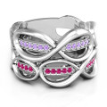 Ravishing Love Infinity Ring Ravishing Love Infinity Ring with two infinity patterns and accent stones