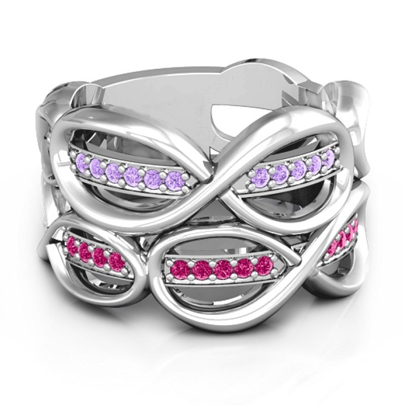 Ravishing Love Infinity Ring Ravishing Love Infinity Ring with two infinity patterns and accent stones