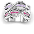 Ravishing Love Infinity Ring Ravishing Love Infinity Ring with two infinity patterns and accent stones