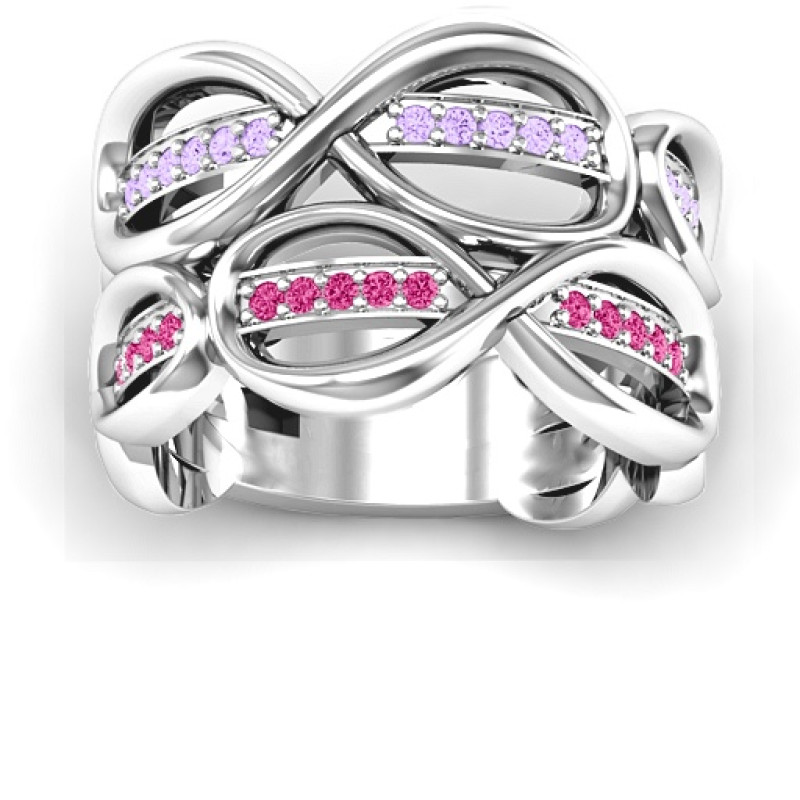 Ravishing Love Infinity Ring Ravishing Love Infinity Ring with two infinity patterns and accent stones