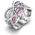 Ravishing Love Infinity Ring Ravishing Love Infinity Ring with two infinity patterns and accent stones
