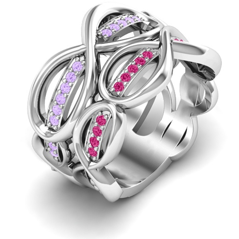 Ravishing Love Infinity Ring Ravishing Love Infinity Ring with two infinity patterns and accent stones