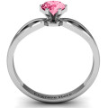 Round Solitaire Figure 8 Shank Ring product view