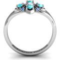 Beehive Bloom Ring View Round Stone Beehive Bloom Ring with accent stones