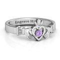 Round Stone Claddagh Ring product image