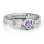 Round Stone Claddagh Ring