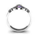 Round Stone Claddagh Ring product view