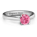 Royal Tulip Ring with Bezel Collar Stone Royal Tulip Ring with bezel collar stone