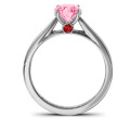 Royal Tulip Ring with Bezel Collar Stone Royal Tulip Ring with bezel collar stone product view