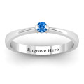 Semi Bezel Set Solitaire Ring Semi bezel set solitaire ring with a round centre stone