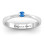 Semi Bezel Set Solitaire Ring