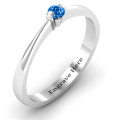 Semi Bezel Set Solitaire Ring Semi bezel set solitaire ring with a round centre stone