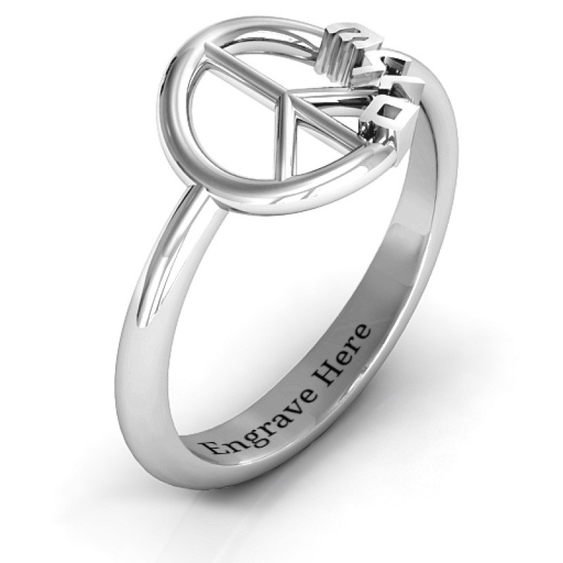Shalom Peace Ring product view