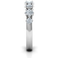 Shape of Her Heart Band Ring with stone settings