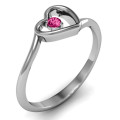 Single Heart Bypass Ring Detail Single Heart Bypass Ring product detail view