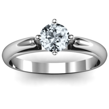 Ski Tip Solitaire Round Ring Ski Tip Solitaire Round Ring