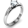 Ski Tip Solitaire Round Ring view Ski Tip Solitaire Round Ring product view