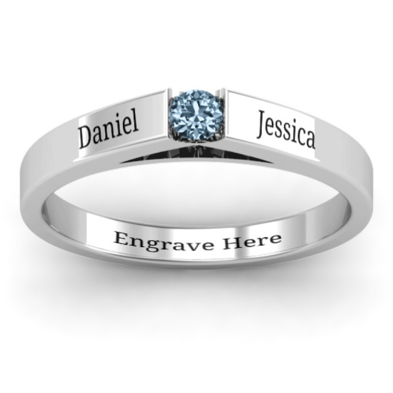 Solitaire Bridge Ring product view