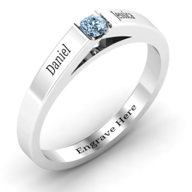Solitaire Bridge Ring product view
