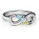 Solitaire Infinity Ring with Accents