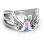 Sparkling Swan Ring
