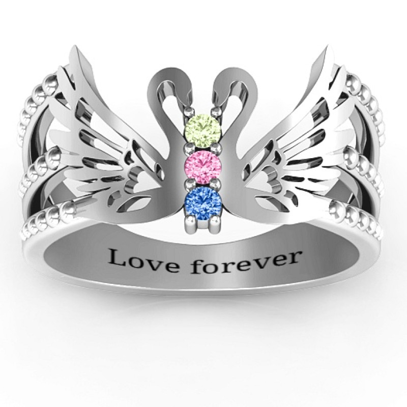 Sparkling Swan Ring product view