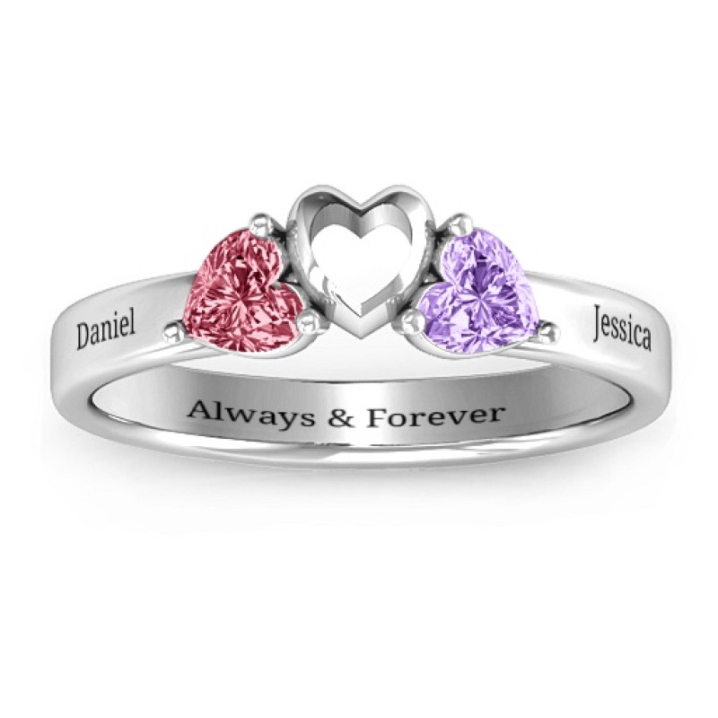 Sparkling Sweethearts Two-Stone Ring Sparkling Sweethearts two-stone ring product image