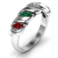 Spiral Marquise Row Ring Detail Spiral Marquise Row Ring detail view