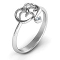 Spiritual Heart Om Ring Spiritual Heart Om Ring with heart-shaped Om symbol design
