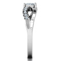 Split Shank Heart Promise Ring - Product View Split shank heart promise ring product view