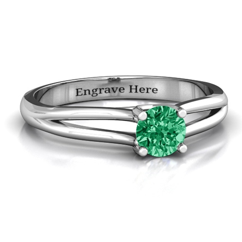 Split Shank Solitaire Ring Split shank solitaire ring