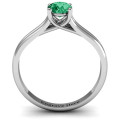 Split Shank Solitaire Ring Alternate View Split shank solitaire ring alternate view