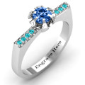 Square Shoulder Illusion Setting Ring Square shoulder illusion setting ring product view