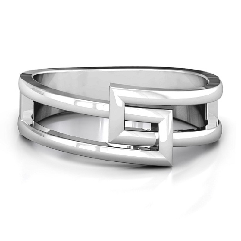Square on Square Geometric Ring Square on Square Geometric Ring