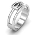 Square on Square Geometric Ring Square on Square Geometric Ring