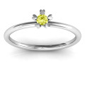 Stackr Hugging Heart Stone Ring Detail Stackr Hugging Heart Stone Ring detail view