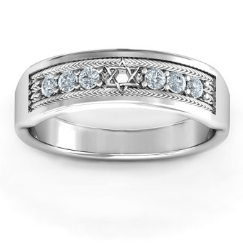Star of David Band Ring Star of David Band Ring