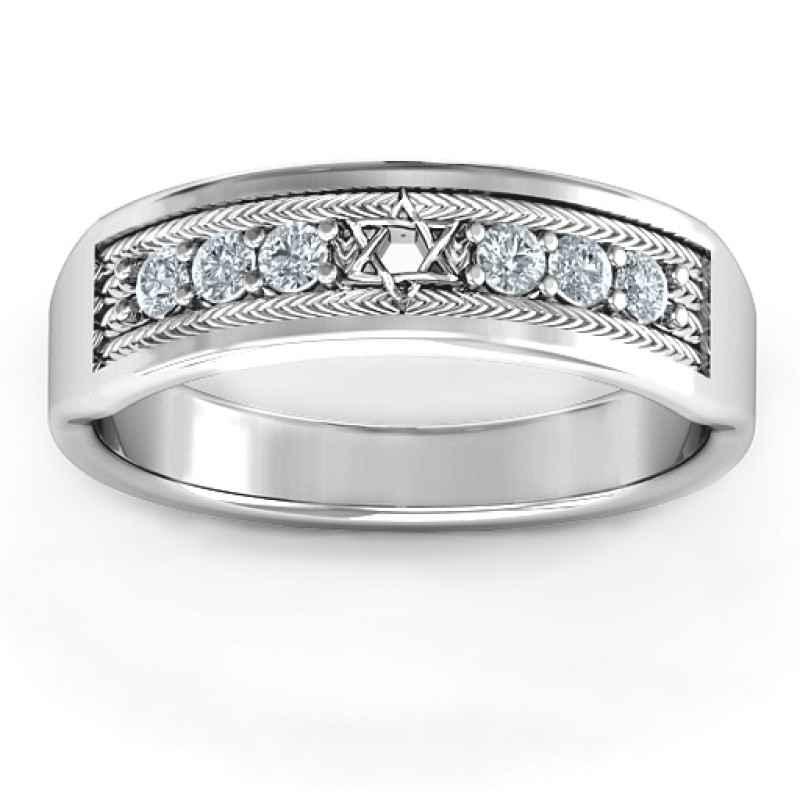 Star of David Band Ring product view