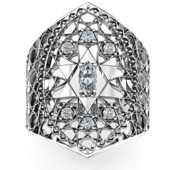 Star of David Lattice Ring Star of David Lattice Ring
