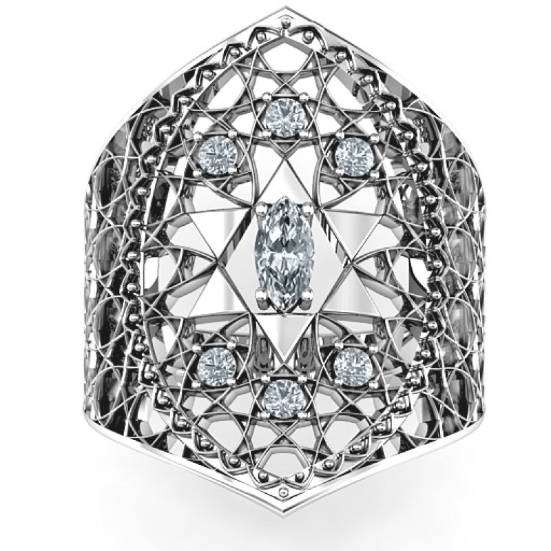 Star of David lattice ring product view