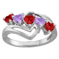 Starburst Heart Ring Starburst Heart Ring with heart-cut stones