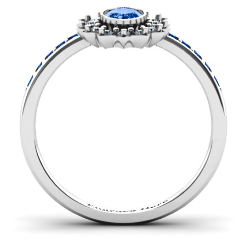 Starburst ring with stone accents product image