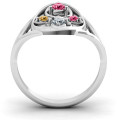 Sterling Silver Forever Love Ring Forever Love Ring with infinity motif and round stones