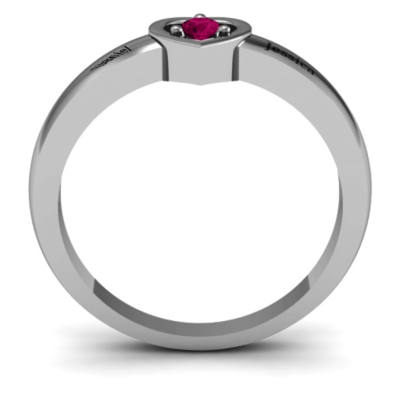 Solitaire Heart Ring Product View Solitaire heart ring product view