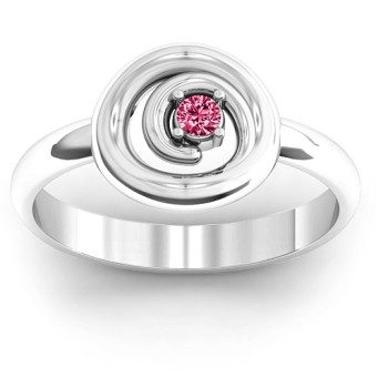 Sterling Silver Swirling Desire Ring
