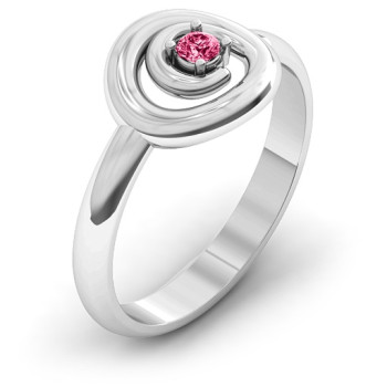 Sterling Silver Swirling Desire Ring Sterling Silver Swirling Desire Ring