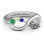 Sterling Silver 2-4 Stone Sisters Infinity Ring