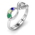 Sisters Infinity Ring Product View Personalised sisters infinity ring product view