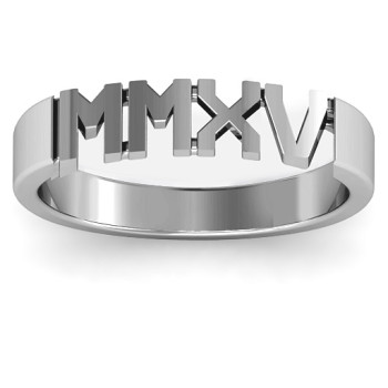 Sterling Silver 2015 Roman Numeral Graduation Ring Sterling Silver 2015 Roman Numeral Graduation Ring