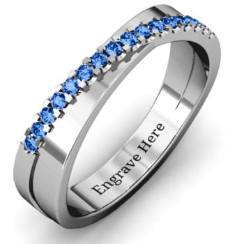 Sterling Silver Accent Crossover Ring Sterling Silver Accent Crossover Ring